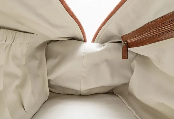 Treger Canvas Duffle Bag - Cognac/Elfenbein Sale