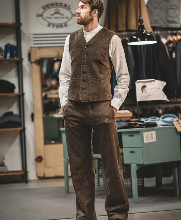 Treger Gilet Upland brown New