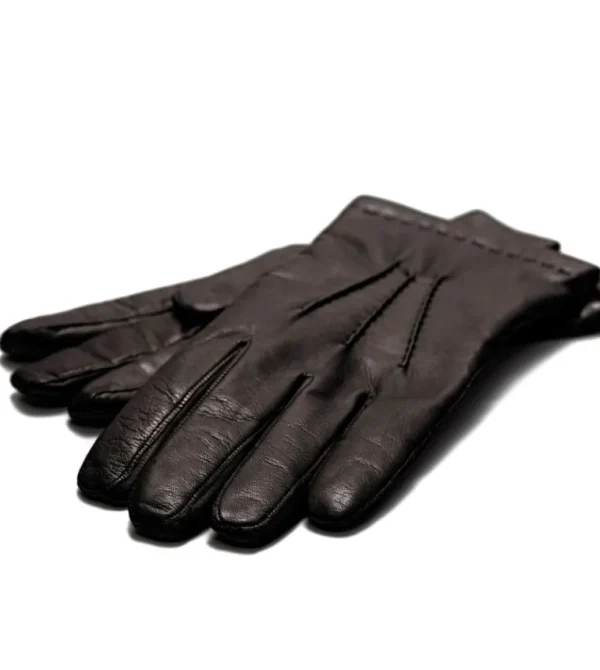 Treger Klassische Herren Lederhandschuhe - Dunkelbraun New