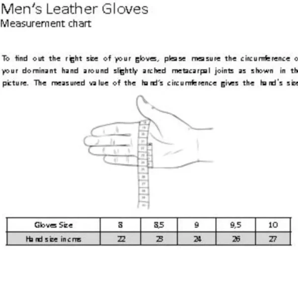 Treger Klassische Herren Lederhandschuhe - Schwarz New