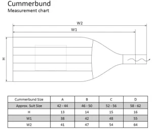 Treger Kummerbund - Schwarz Discount