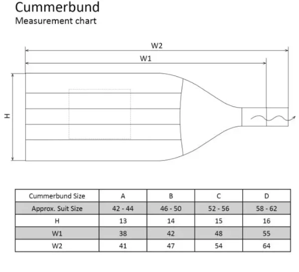Treger Kummerbund - Schwarz Discount