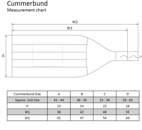 Treger Kummerbund - Silber Outlet