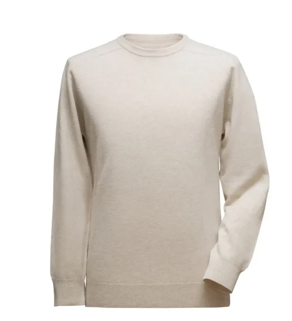 Treger Pullover aus Lammwolle mit Sattelärmeln - Beige Sale