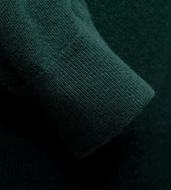 Treger Pullover aus Lammwolle mit Sattelärmeln - Flaschengrün New