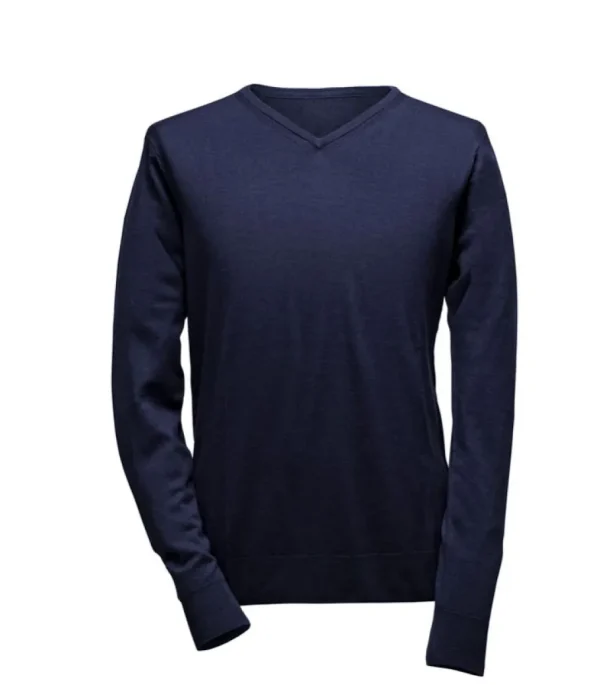 Treger Pullover mit V-Ausschnitt - Marineblau Fashion
