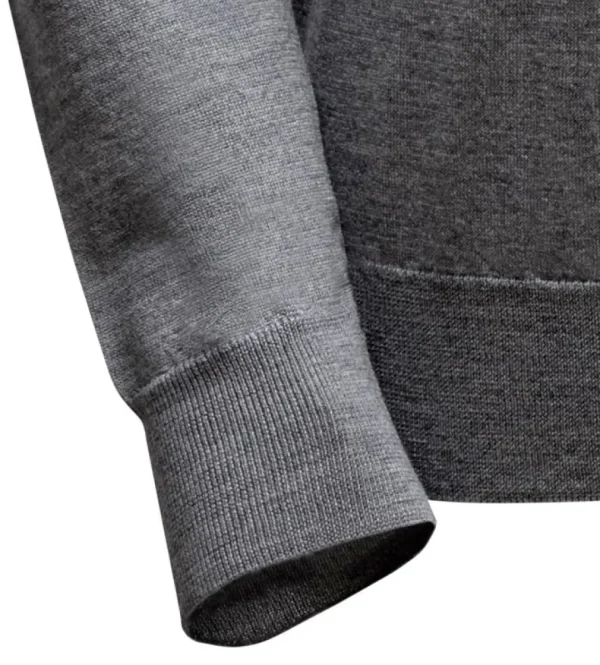 Treger Pullover mit V-Ausschnitt - Hellgrau Discount