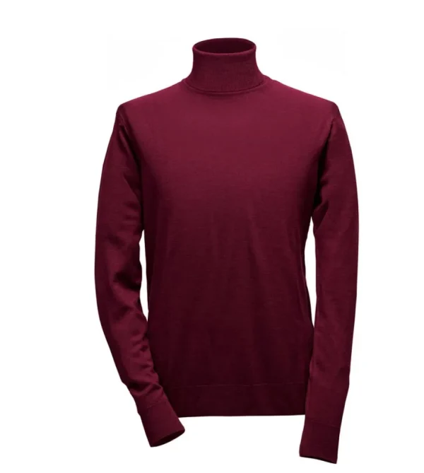 Treger Rollkragenpullover - Burgund Outlet