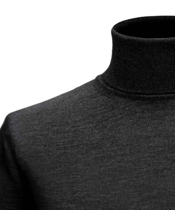 Treger Rollkragenpullover - Schwarz New