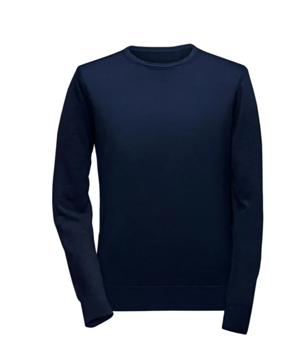 Treger Rundhalspullover - Marineblau Fashion
