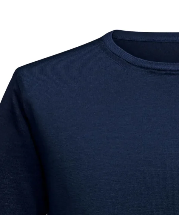 Treger Rundhalspullover - Marineblau Fashion