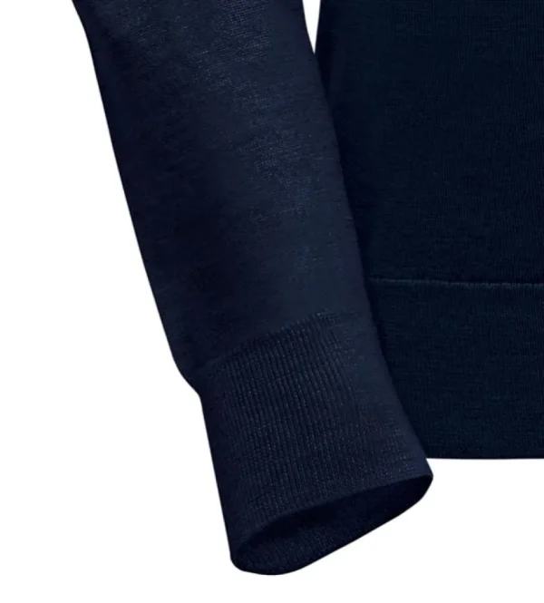 Treger Rundhalspullover - Marineblau Fashion