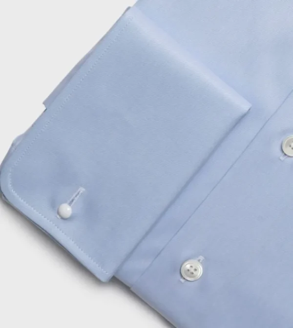 Treger Twill Business Hemd, Doppelmanschette Online