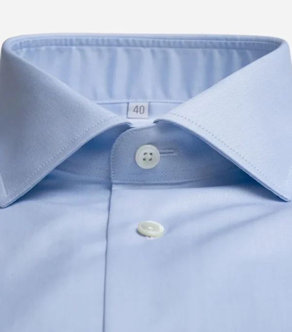 Treger Twill Business Hemd, Einfache Manschette Discount